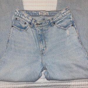 Abercrombie & Fitch High Rise Women Jeans - Light Blue